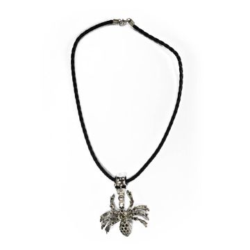 Kette Spinne altplatinfarben