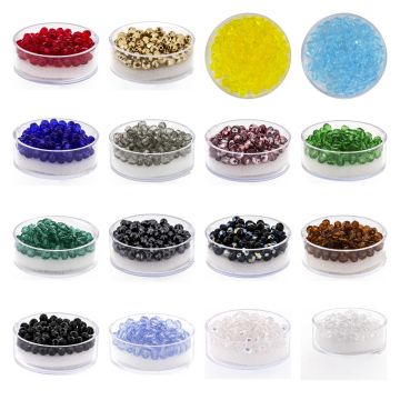 Glasschliffperlen 4 mm – Dose 100 Stück