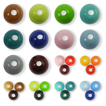 Holzperlen rund 10 mm – 50 Stück