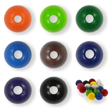 Holzperlen rund 10 mm – 60 Stück
