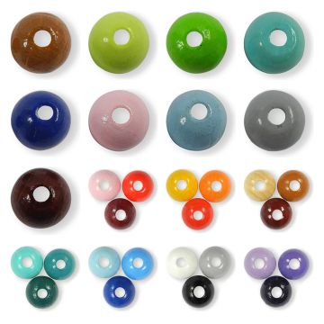 Holzperlen rund 12 mm – 30 Stück
