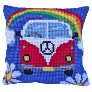 Ladybird Stickkissen Urlaubsabenteuer 40x40 cm