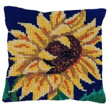 Ladybird Stickkissen Sonnenblüte 40x40 cm