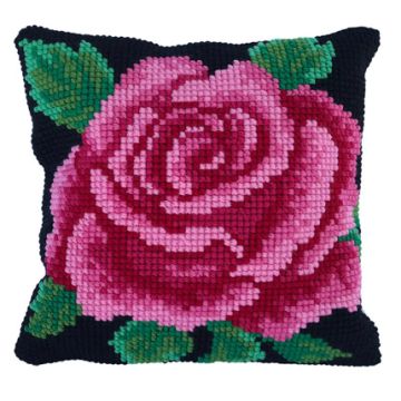 Ladybird Stickkissen Klassische Rose 40x40 cm
