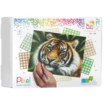 Pixel Tiger 25,4x20,3 cm 1 Stück