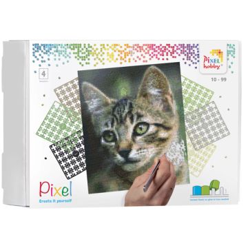 Pixel Katze 20,3x25,4 cm 1 Stück