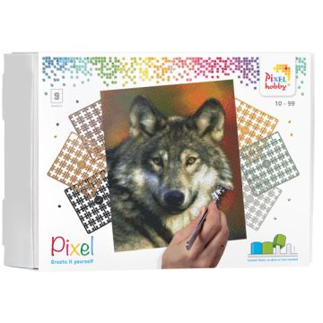Pixel Wolf 30,5x38,1 cm 1 Stück