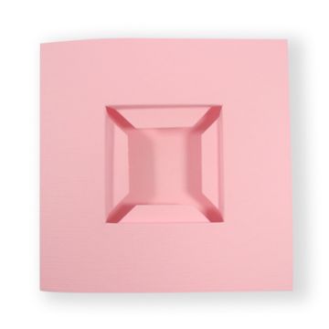 Pixel Karte doppelt rosa 1 Set = 4 Stück.