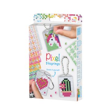 Pixel Medaillon Set Mädchen 1 Stück