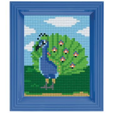Pixel Geschenkverpackung Pfau 1 Stück