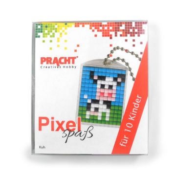 Pixel Set für 10 Kinder Motiv Kuh 1 Set
