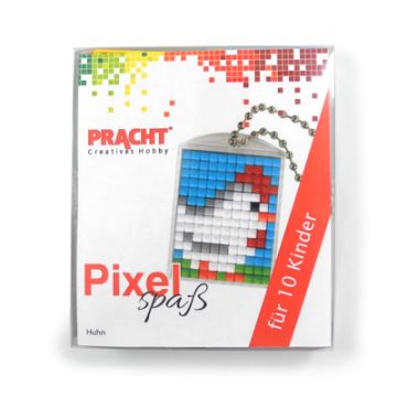 Pixel Set für 10 Kinder Motiv Hahn 1 Set