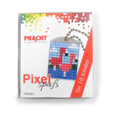 Pixel Set für 10 Kinder Motiv Flamingo 1 Set