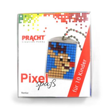Pixel Set für 10 Kinder Motiv Rentier 1 Set