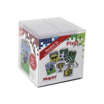 Pixel Bastelset 54 6 Medaillons / Fußball