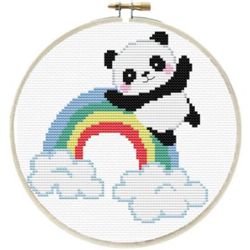 Ladybird Stickset Regenbogen-Panda Ø 15,2 cm