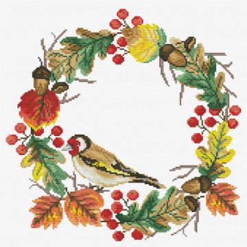 Ladybird Stickset Herbstkranz 29 x 28,6 cm