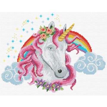 Ladybird Stickset Regenbogen-Einhorn 26,6x21 cm