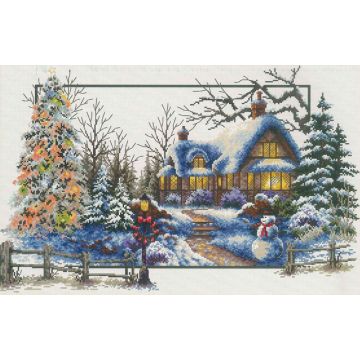 Ladybird Stickset Winterhaus 51 x 32 cm