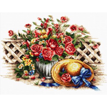 Ladybird Stickset Rosen und Sonnenhut 46x32 cm