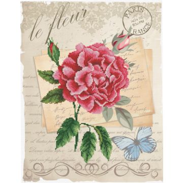Ladybird Stickset Rosenblüte 35,7x45,7 cm