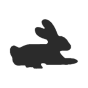 Hase liegend