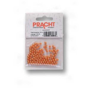 Wachsperlen orange 4 mm Lochgröße 0,8 mm 0703-04074 4016490428329  