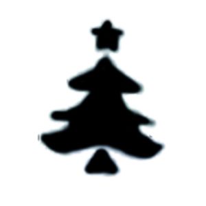 Motiv-Stanzer groß Weihnachtsbaum 38 mm 2St 1826-115 4016490451198  