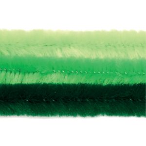 Chenille Draht extra flauschig grün ton 9x500 mm 10 St 4597-09497 4016490729600  