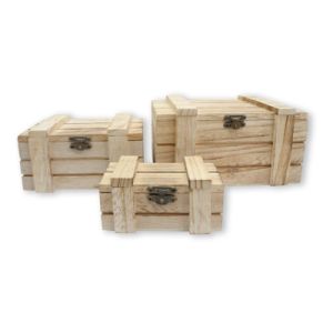 Holzbox 3er Set 18x13x9 cm 3Set 7667-18541 4016490847502  