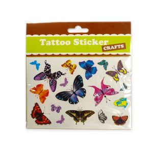Tattoos Sticker Schmetterlinge bunt 10x15 cm 5SB 7911-04041 4016490788720  