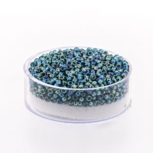 Jap. Miyukirocailles transp.blue zircon rainbow 2,2 mm 12 gr 9660-614 4016490358732  