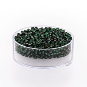 Jap. Miyukirocailles silverlined emerald 2,2 mm 12 gr 9660-634 4016490358756  