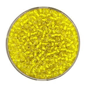 Rocailles gelb silbereinzug 2,6 mm 17 gr 9662-084 4016490394839  