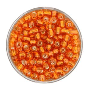 Rocailles orange silbereinzug 4 mm 17 gr 9662-904 4016490585572  