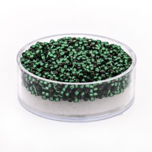 hochw. jap. Delica Beads emerald silverlined 2 mm 9 gr 9663-964 4016490671183  