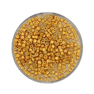 hochw. jap. Delica Beads yellow gold 2,2 mm 4 gr 9664-084 4016490560173  