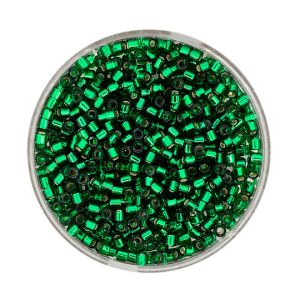 hochw. jap. Delica Beads silverlined emerald 2,2 mm 7 gr 9664-1104 4016490533399  