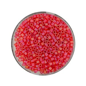 hochw. jap. Delica Beads red AB matt 2,2 mm 7 gr 9664-1164 4016490533603  
