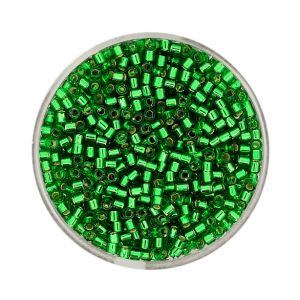 hochw. jap. Delica Beads silverlined green 2,2 mm 9 gr 9664-904 4016490532552  