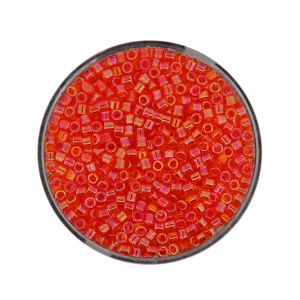 hochw. jap. Delica Beads orange AB transparent 2,2 mm 10 gr 9664-954 4016490532767  