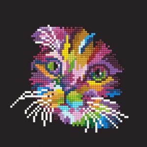DIAMOND DOTZ Colorful Cat 20,3x20,3 cm 2St DD-50460 4897073248004  