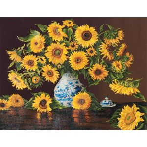 DIAMOND DOTZ Sunflowers in China Vase 71,12x55,9 cm 1St DD13-006 4897073241111  