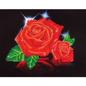 DIAMOND DOTZ Red Rose Sparkle 27.9x35.5 cm 2St DD5-002 4897073240688  