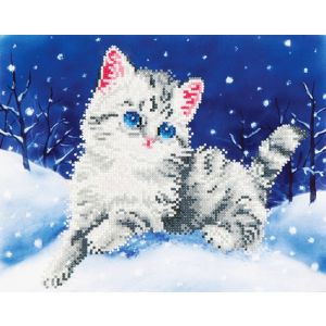 DIAMOND DOTZ Kitten in the Snow 35,5x27,9 cm 2St DD5-006 4897073240718  