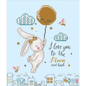 DIAMOND DOTZ Love You to the Moon and back 27x32 cm 2St DD5-058 4895225912384  