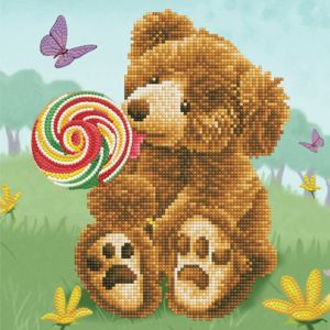 DIAMOND DOTZ Bear Lolly Pop Lick 30,5 x 30,5 cm 1St DD6-032 4895225921720  