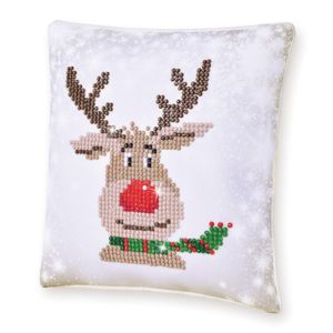 DIAMOND DOTZ Kissen Christmas Reindeer Pillow 18x18 cm 2St DDP2-028 4897073242293  