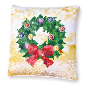 DIAMOND DOTZ Kissen Christmas Wreath Pillow 18x18 cm 2St DDP2-037 4897073242361  