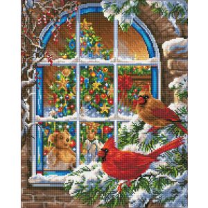 DIAMOND DOTZ SQUARES Christmas Window 41x51 cm DQ11-002 4895225926350  